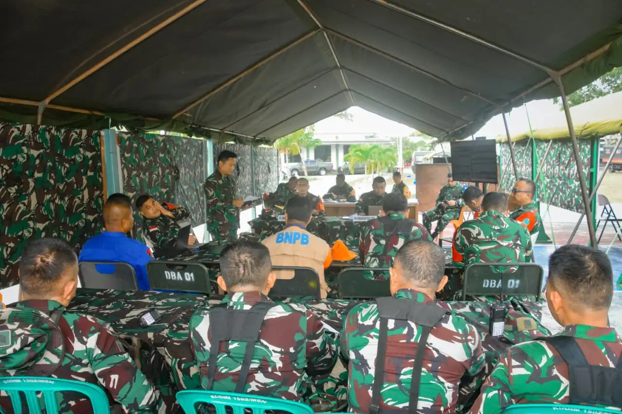 Tingkatkan Kesiapsiagaan Bencana, Korem 151/Binaiya Gelar Pasukan PRC PB Tahun 2026