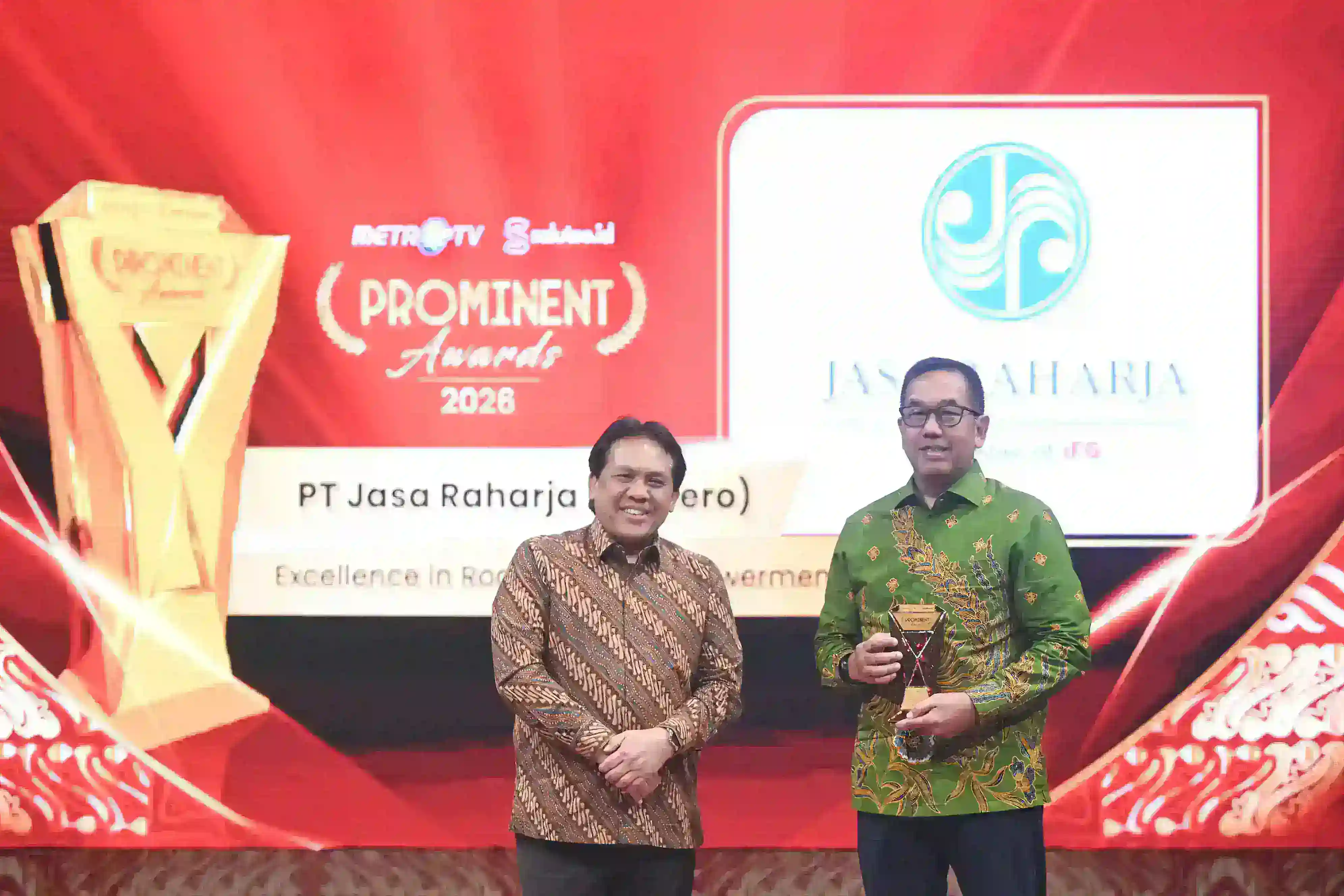 Konsisten Dorong Keselamatan Transportasi, Jasa Raharja Raih Excellent in Road Safety Empowerment